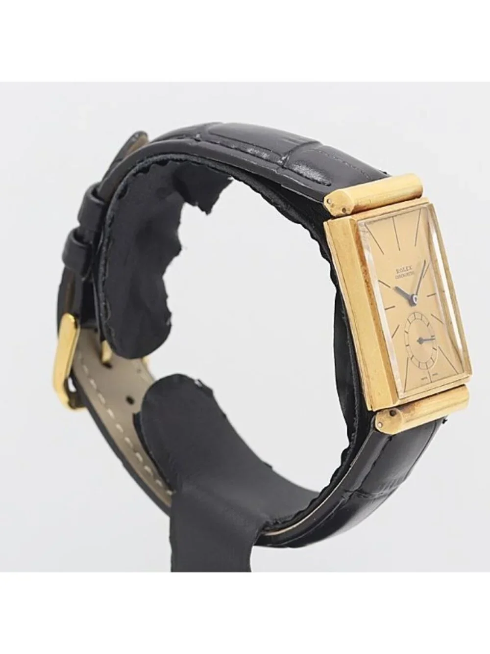 Rolex Prince Hand Wound YG Sumoseco Gold Dial Watch